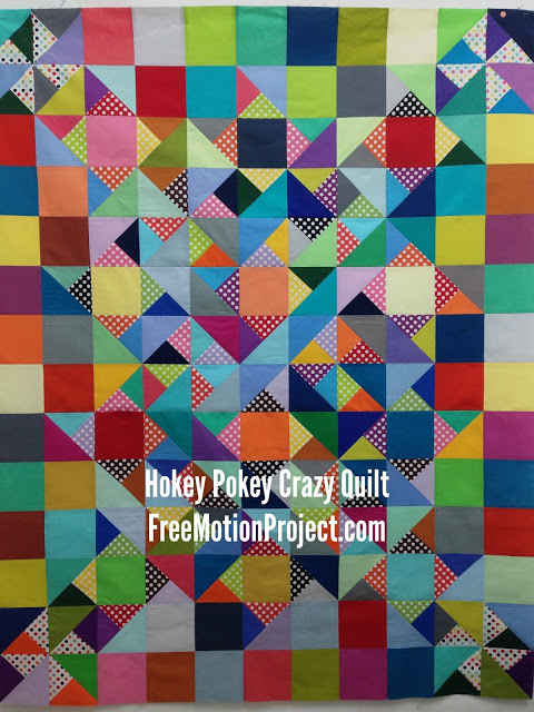 hokey pokey crazy quilt | Leah Day